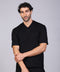 BASIC TEE V NECKLINE — MENS BLACK