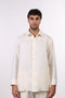 THE CLASSIC LINEN LONG SLEEVE SHIRT — MENS OFF WHITE