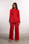 THE SIGNATURE LINEN SET — WOMENS RED