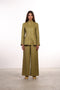 THE SIGNATURE LINEN SET — WOMENS OLIVE GREEN