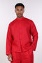 THE LINEN BUTTON-UP SHIRT — MENS RED
