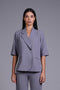 CAPRI BLAZER HALF SLEEVES — WOMENS GREY