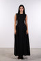 PANELLED MAXI DRESS SLEEVELESS — WOMENS BLACK