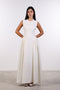 PANELLED MAXI DRESS SLEEVELESS — WOMENS OFF WHITE