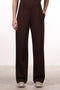 THE TRAVEL WEAR STRAIGHT PANTS — WOMENS BROWN