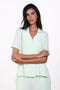 PYJAMA TOP HALF SLEEVES — WOMENS MINT