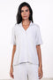 PYJAMA TOP HALF SLEEVES — WOMENS CLOUD GREY