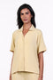 PYJAMA TOP HALF SLEEVES — WOMENS YELLOW
