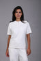 FLEX SHIRT HALF SLEEVES — WOMENS WHITE