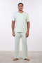 PYJAMA HALF SLEEVES WITH PANTS SET — MENS MINT