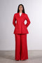 THE LINEN BLAZER — WOMENS RED