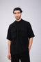 CORE SHIRT HALF SLEEVES — MENS BLACK