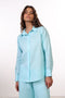 THE CLASSIC LINEN SHIRT — WOMENS TEAL