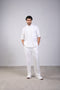 CLASSIC SHIRT HALF SLEEVES SET — MENS WHITE