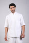 CLASSIC SHIRT HALF SLEEVES — MENS WHITE