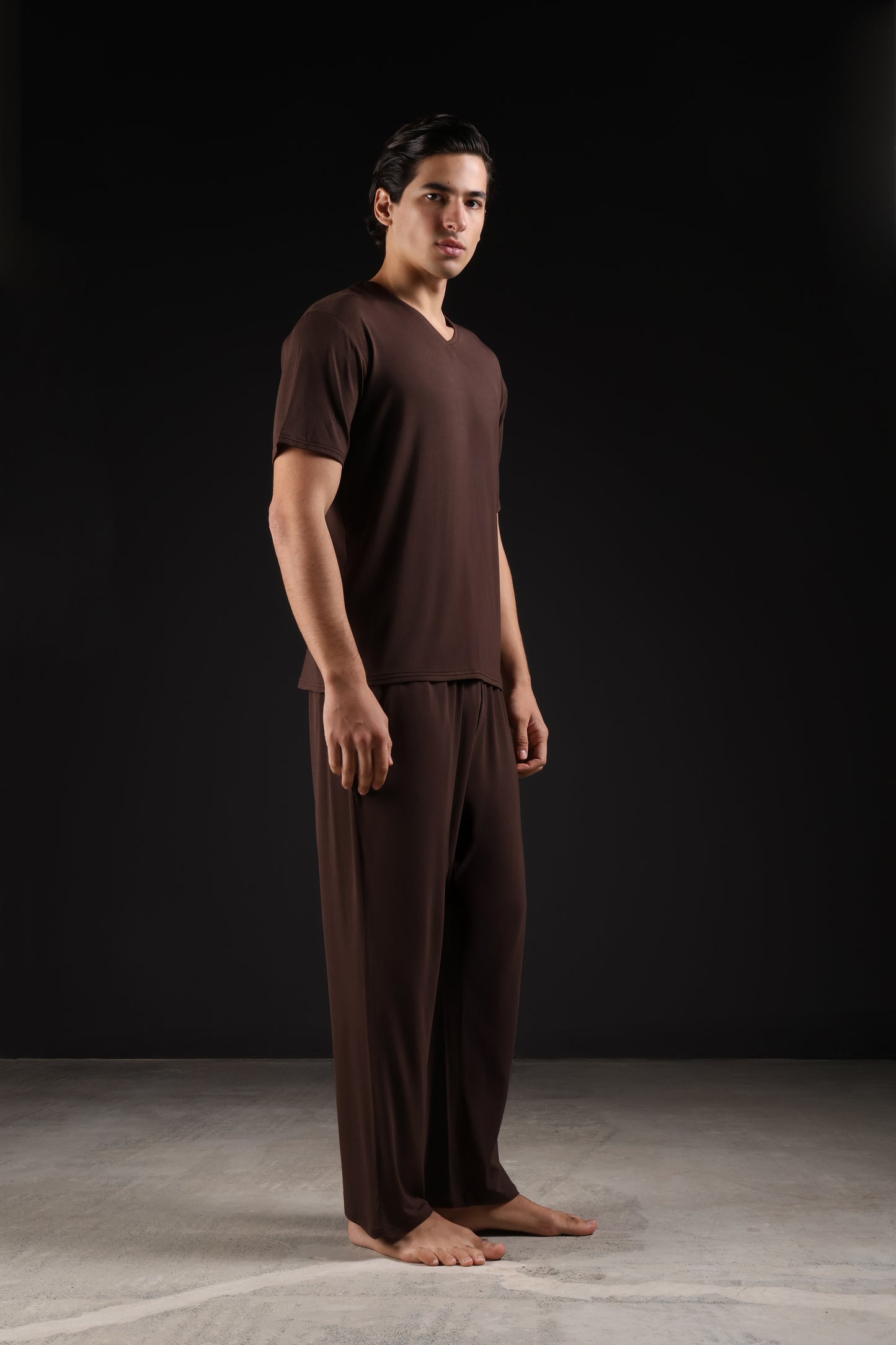 ON CALL TOP HALF SLEEVE — IN BROWN