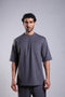 FLEX SHIRT HALF SLEEVES ROUND NECK — IN GREY