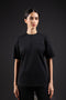 FLEX SHIRT HALF SLEEVES — WOMENS BLACK