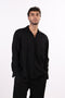 THE LINEN BLEND SHIRT — MENS BLACK