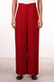 THE JAPANESE LINEN BLEND PANTS — WOMENS RED