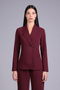 CAPRI BLAZER FULL SLEEVES — WOMENS BURGUNDY