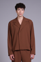 CAPRI SHIRT FULL SLEEVES — MENS BROWN