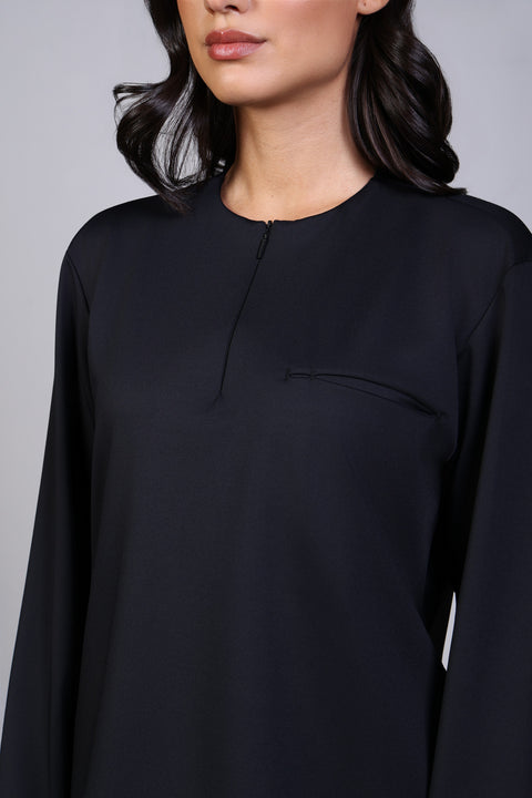 FLEX SHIRT FULL SLEEVES — WOMENS BLACK