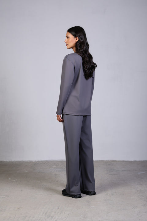 FLEX SHIRT FULL SLEEVES — WOMENS GREY