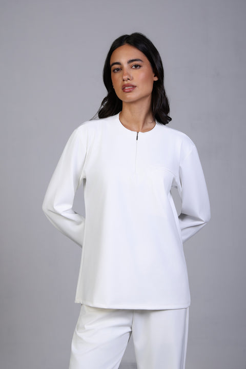 FLEX SHIRT FULL SLEEVES — WOMENS WHITE