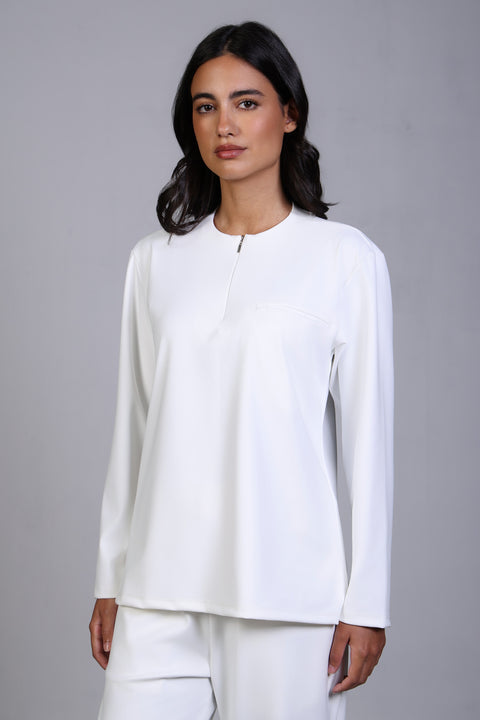 FLEX SHIRT FULL SLEEVES — WOMENS WHITE