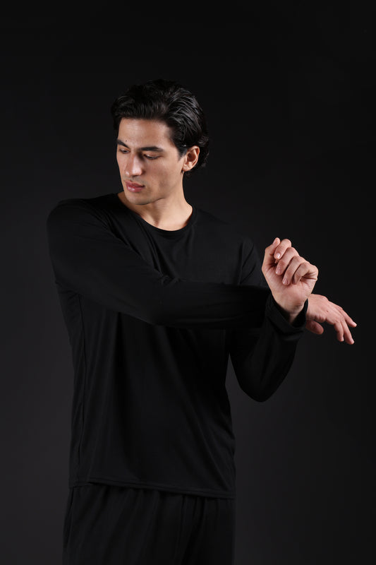 ON CALL TOP FULL SLEEVE — IN BLACK