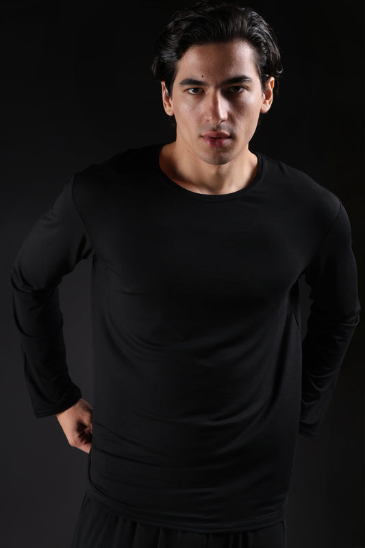 ON CALL TOP FULL SLEEVE — IN BLACK