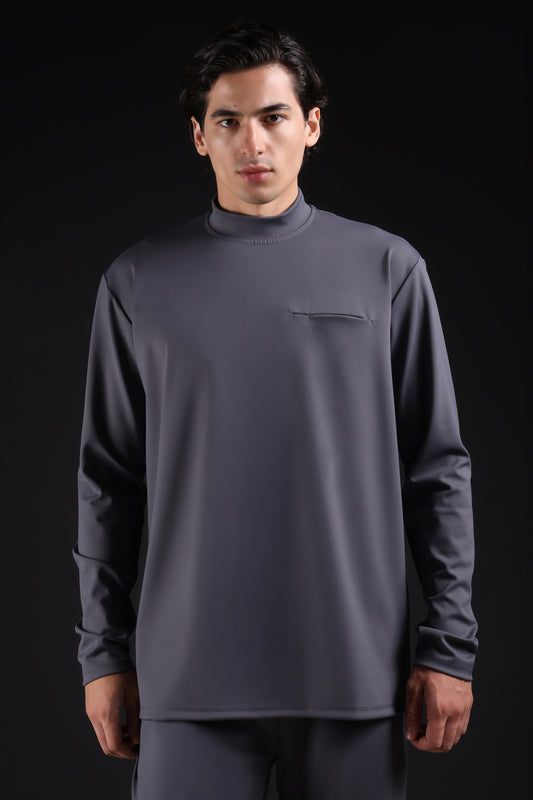 FLEX SHIRT FULL SLEEVE — IN GREY