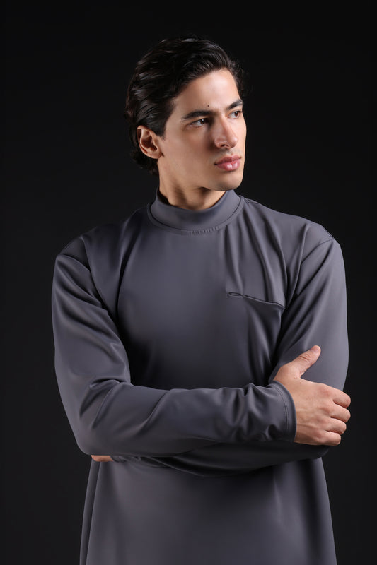 FLEX SHIRT FULL SLEEVE — IN GREY