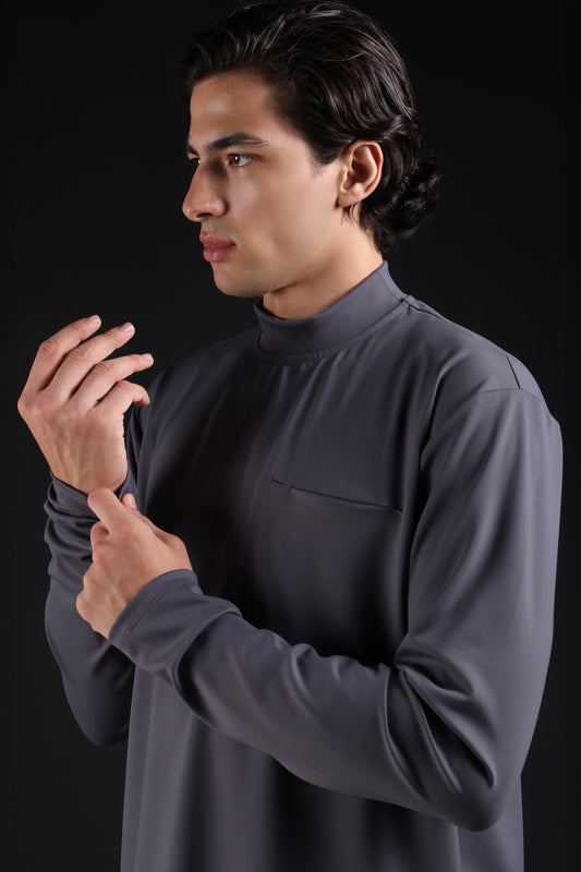 FLEX SHIRT FULL SLEEVE — IN GREY