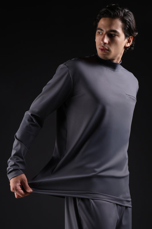 FLEX SHIRT FULL SLEEVE — IN GREY