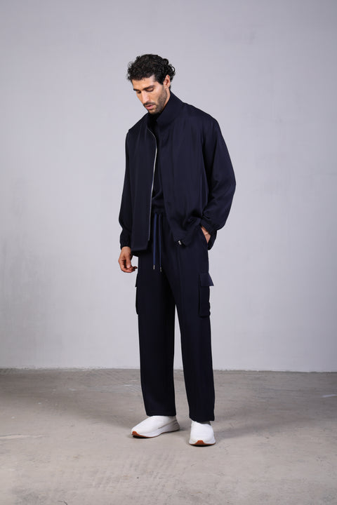 SOLID JACKET — MENS NAVY