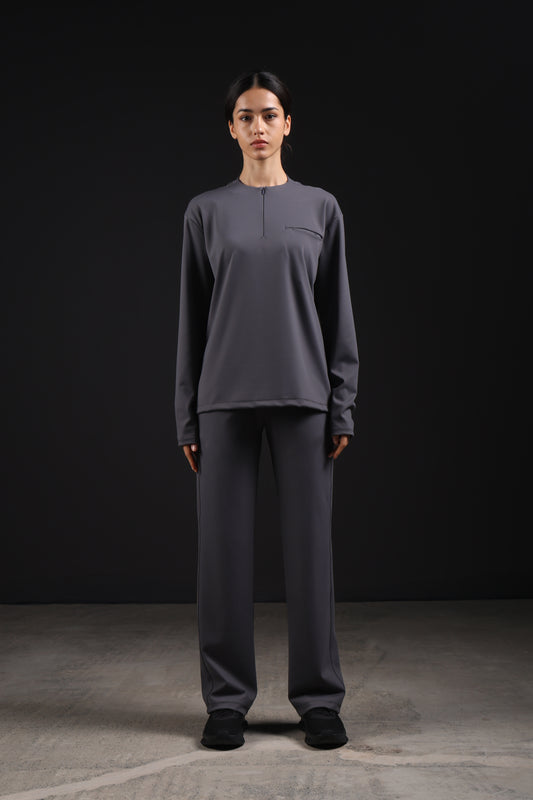 FLEX SHIRT FULL SLEEVE — IN GREY