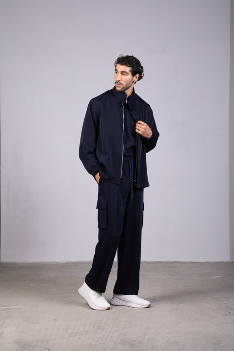 SOLID JACKET — MENS NAVY