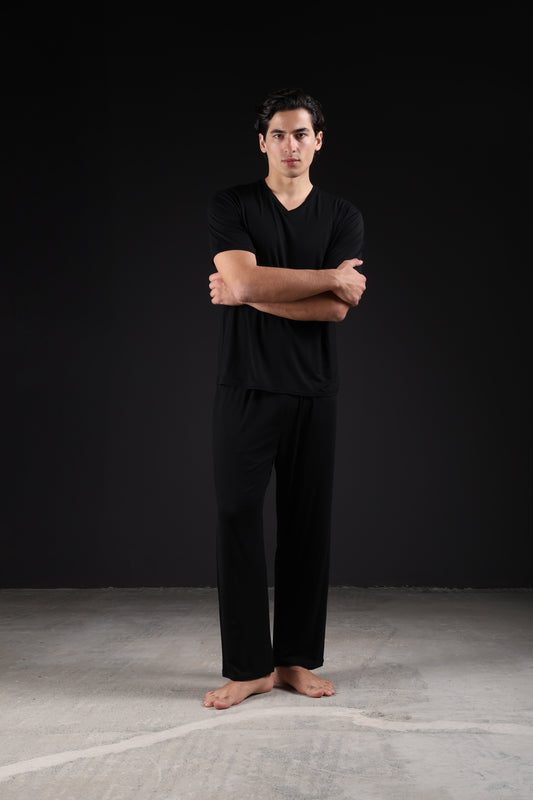 ON CALL TOP HALF SLEEVE — IN BLACK