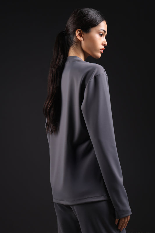 FLEX SHIRT FULL SLEEVE — IN GREY