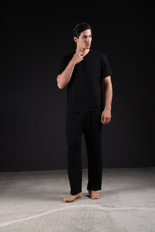 ON CALL TOP HALF SLEEVE — IN BLACK