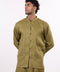 THE JAPANESE LINEN SHIRT — MENS MOSS GREEN