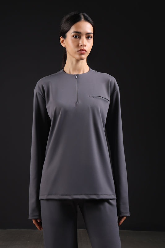 FLEX SHIRT FULL SLEEVE — IN GREY