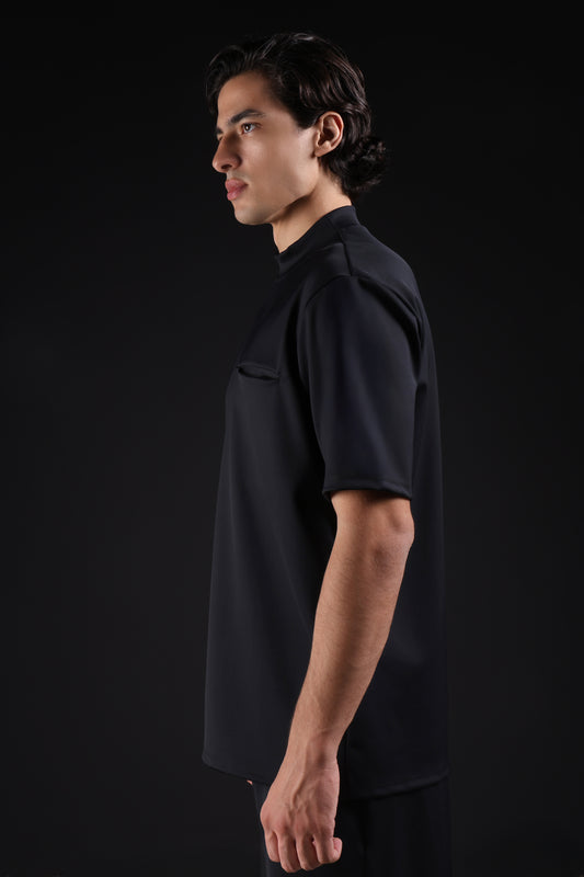 FLEX SHIRT HALF SLEEVE — IN BLACK