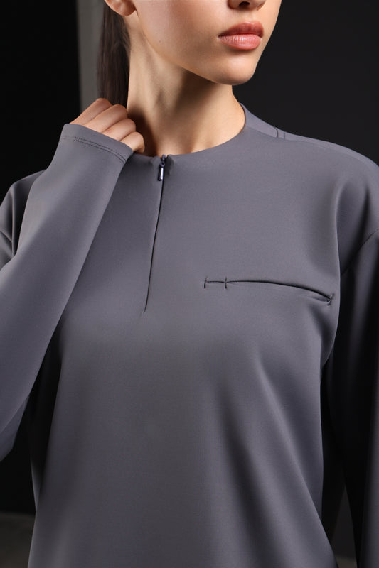 FLEX SHIRT FULL SLEEVE — IN GREY