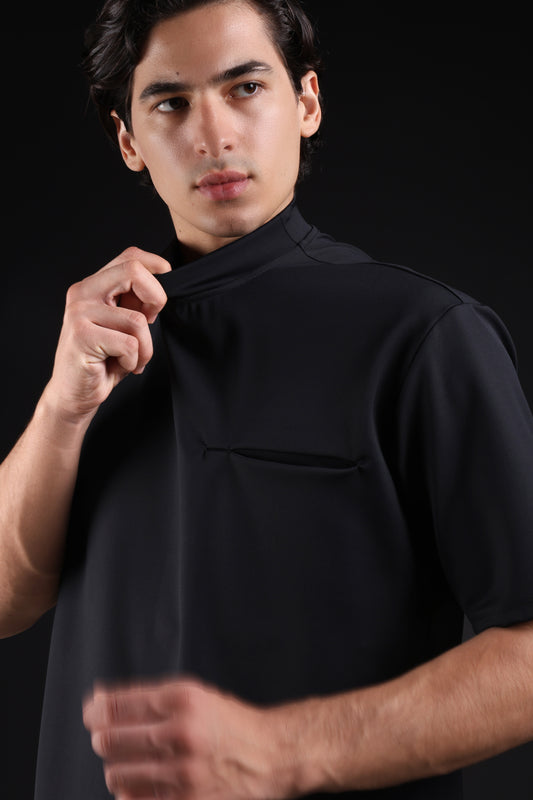 FLEX SHIRT HALF SLEEVE — IN BLACK