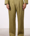 THE JAPANESE LINEN PANTS  — MENS MOSS GREEN