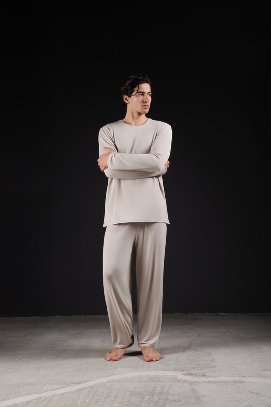 ON CALL PANTS — IN TAUPE