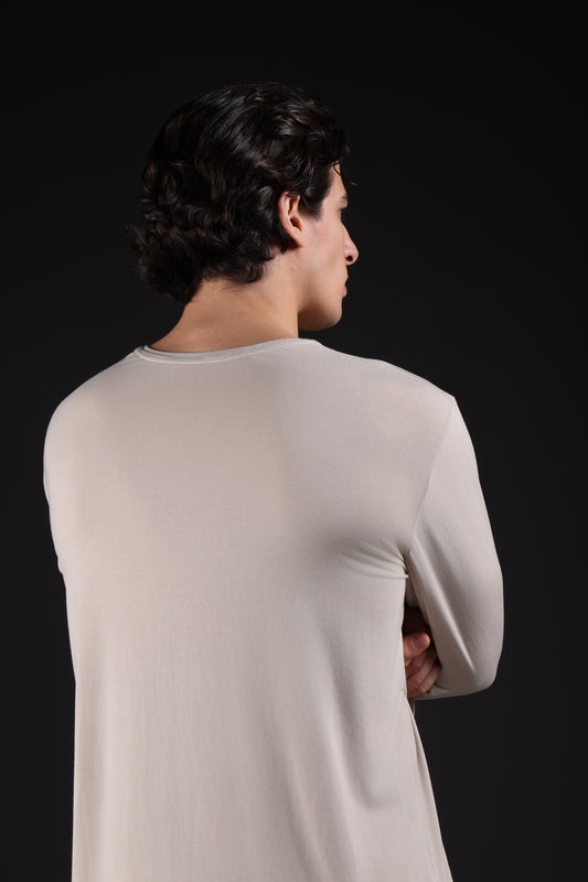 ON CALL TOP FULL SLEEVE — IN TAUPE